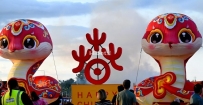 “吉祥蛇灯”闪耀奥克兰元宵灯节